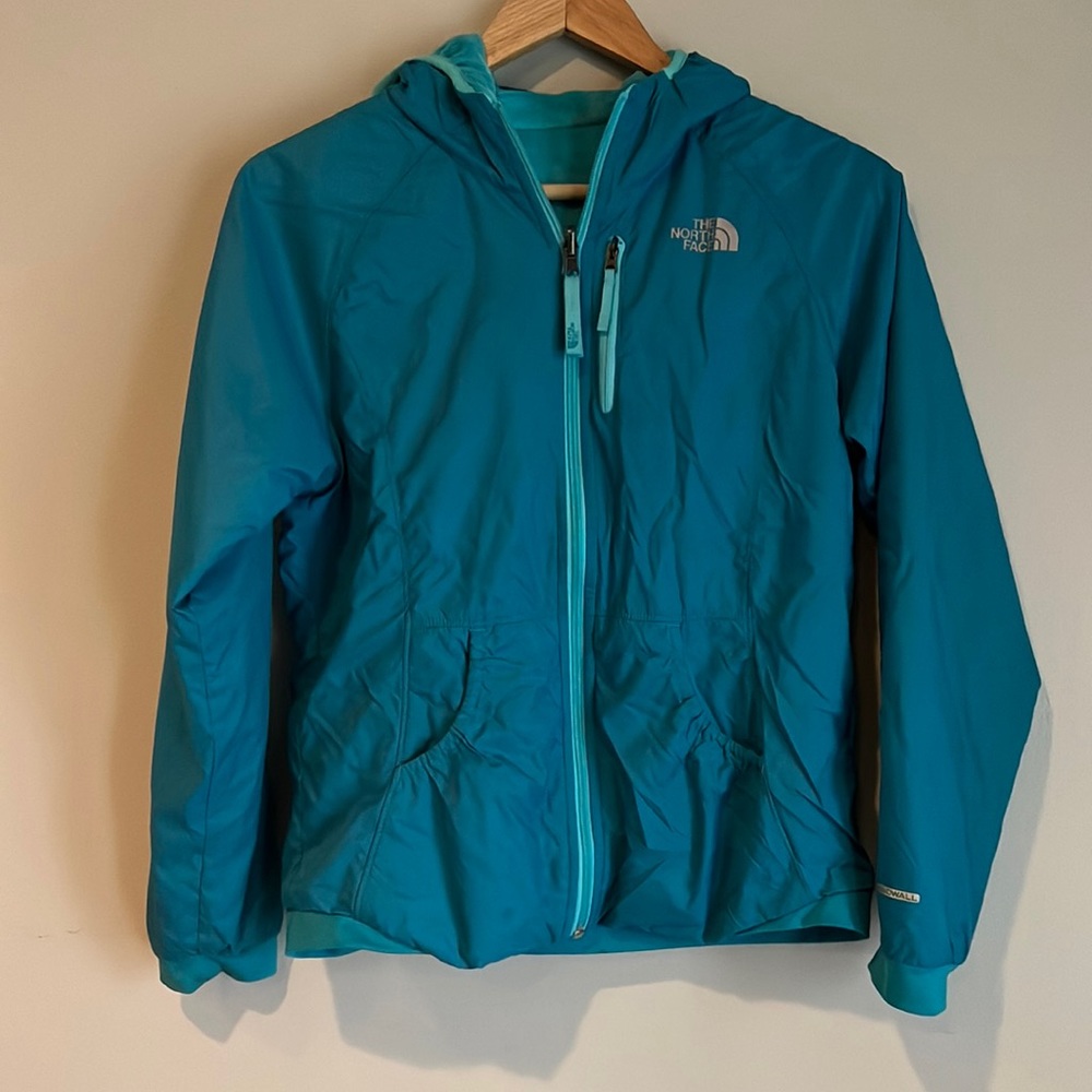 Girls size 12/14 Windwall The North Face Reversible Zippered Jacket